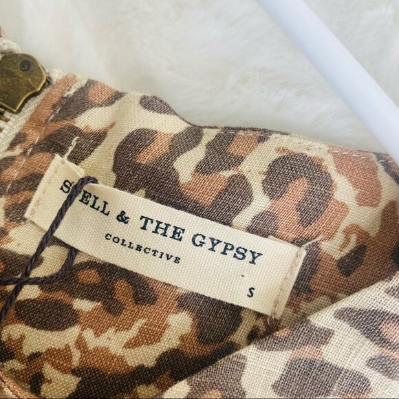 NWT SPELL & The Gypsy Ada Leopard Tunic Mini Dress - Picture 12 of 14